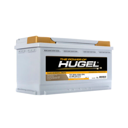 بطارية سيارة جافة هوجل HUGEL DIN90L 12V 90AH